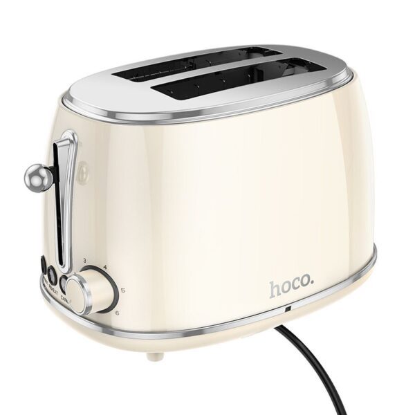 094eacaf33ad80a92682a5dd00e6590d HOCO Retro toaster 850W HE50 milky white