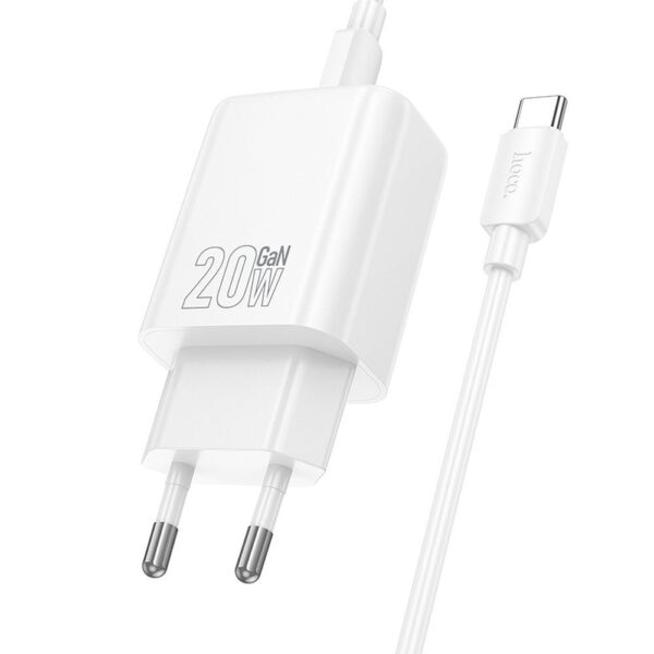 HOCO wall charger Type C + cable Type C to Type C PD QC 20W N60 white