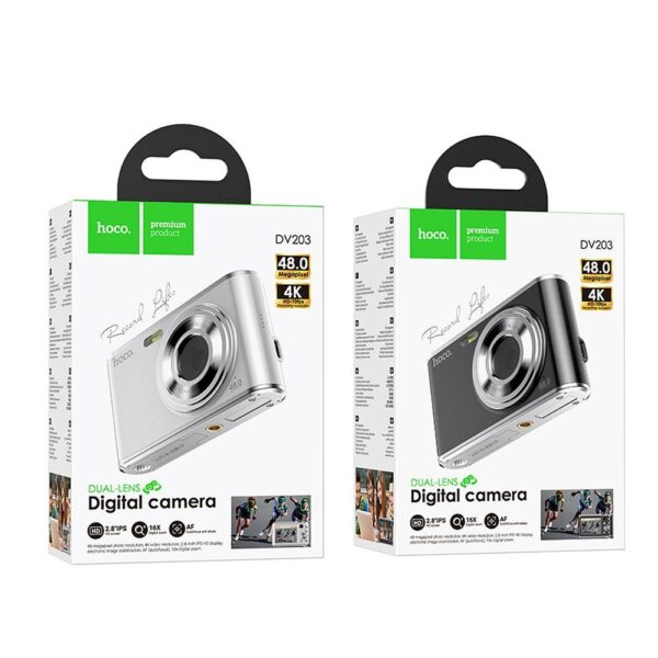 Digital camera Hoco 13MP 2,8" 4K DV203 black
