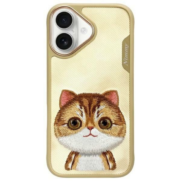 0e0240689ce8718b8387821532a4ce83 NIMMY case BIG EYED PET 2.0 Cat for IPHONE 16 khaki