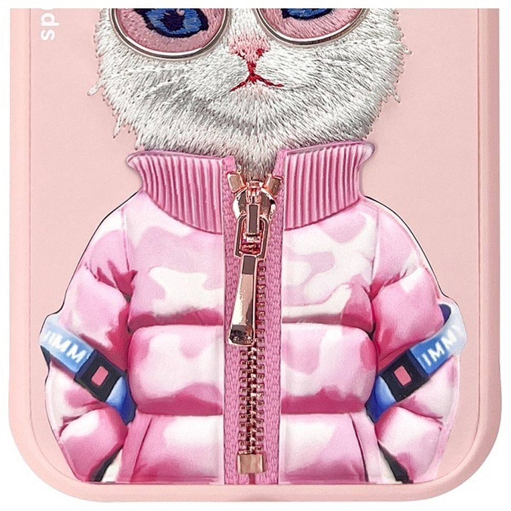 NIMMY case COOL&CUTE 2.0 Cat for IPHONE 15 pink