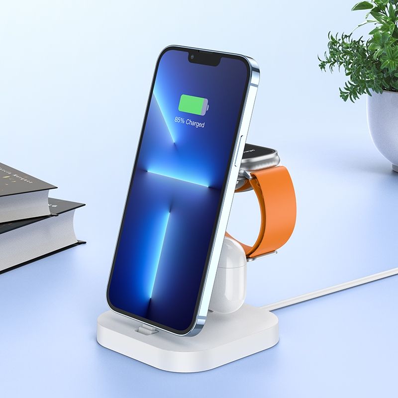 HOCO wireless charger 3in1 CW43 white