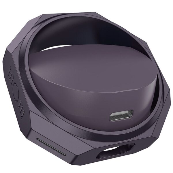 1029ee68ac60a6445e2a62edf7fb21f8 HOCO wireless earphones black purpletooth EW70 black purple