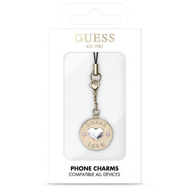103e9ce8db14e258a57dd0cfb16e6c38 GUESS Charms GUCPMHGLD (Heart Diamond Charm with Rhinestones)