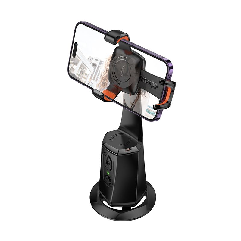 HOCO mobile phone holder 360 degree with auto face tracking K26 black