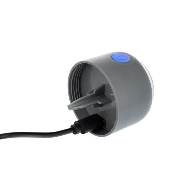 Dog excrement bag dispenser with carabiner and flashlight LLFG24033 blue