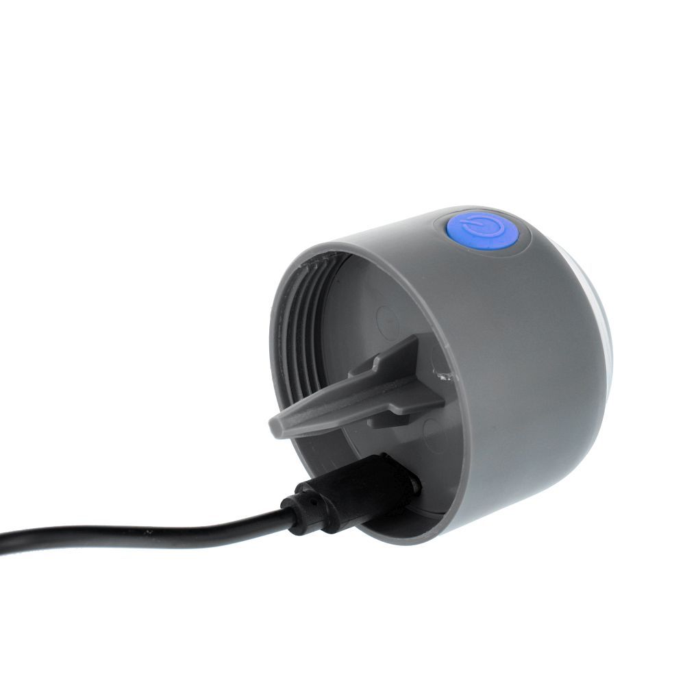 Dog excrement bag dispenser with carabiner and flashlight LLFG24033 blue