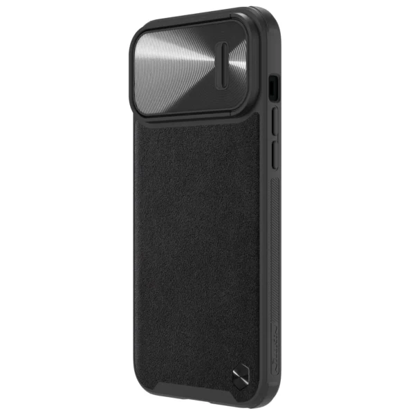 Nillkin CamShield Leather S Case iPhone 14 Pro Max case with camera cover blackeng