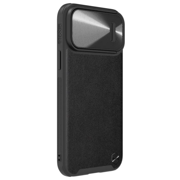Nillkin CamShield Leather S Case iPhone 14 Pro Max case with camera cover blackeng