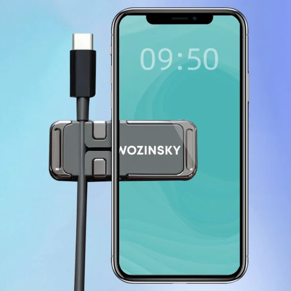 Wozinsky Magnetic Phone Holder with Cable Organizer (WMCDO-B1)eng
