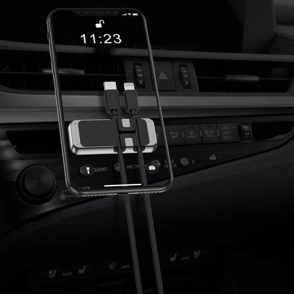 Wozinsky Magnetic Phone Holder with Cable Organizer (WMCDO-B1)eng