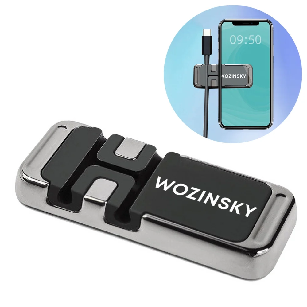 Wozinsky Magnetic Phone Holder with Cable Organizer (WMCDO-B1)eng