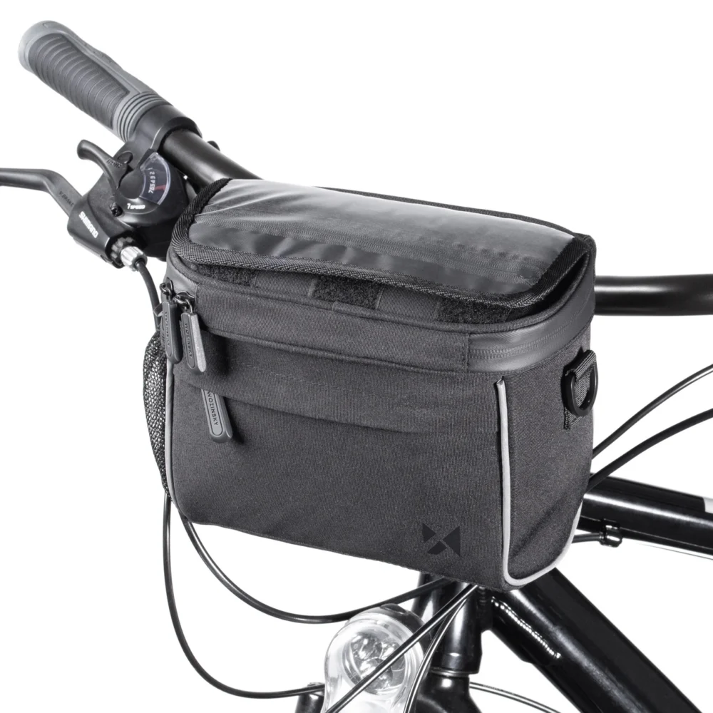 Wozinsky bicycle handlebar bag bike shoulder bag black (WBHBB-01)eng