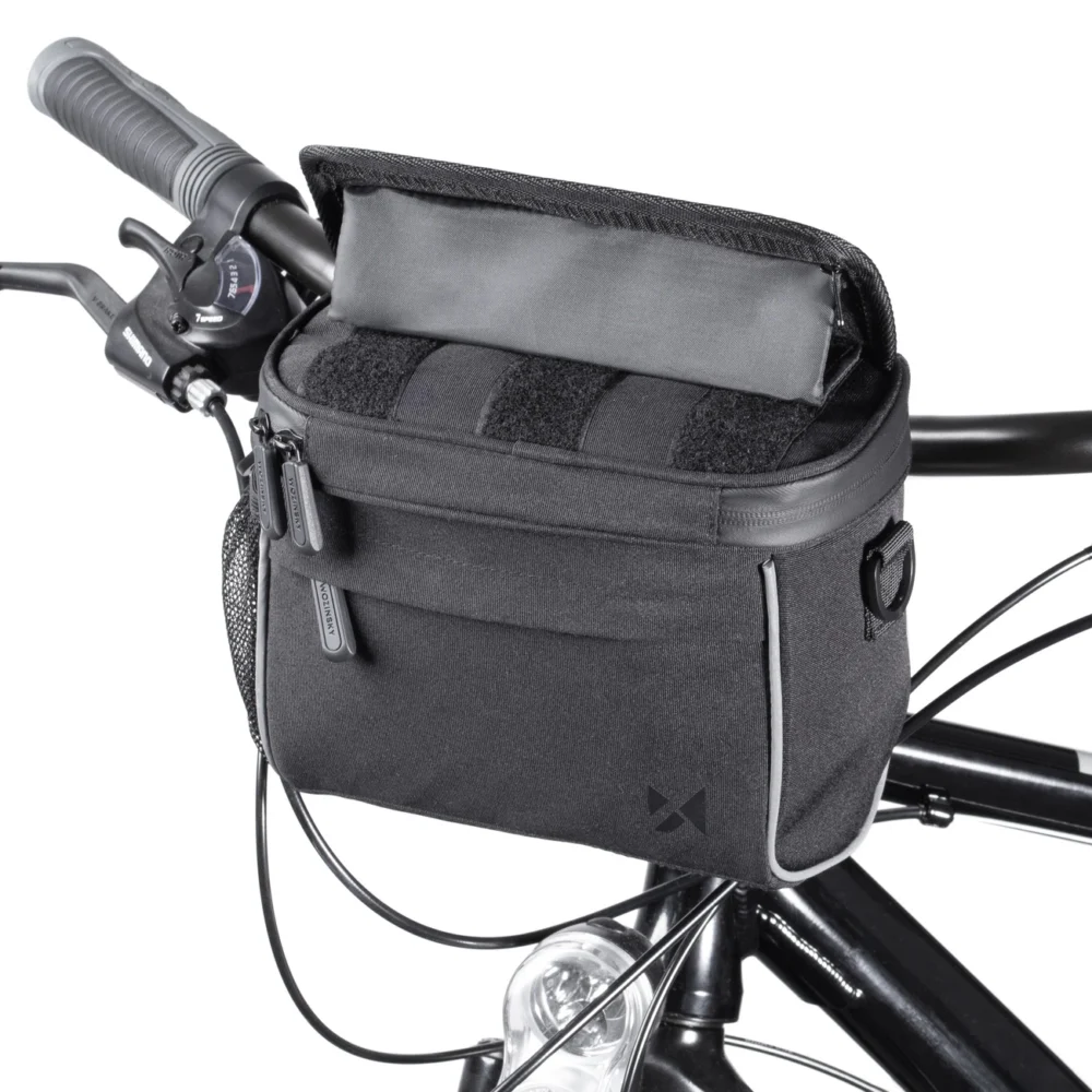 Wozinsky bicycle handlebar bag bike shoulder bag black (WBHBB-01)eng
