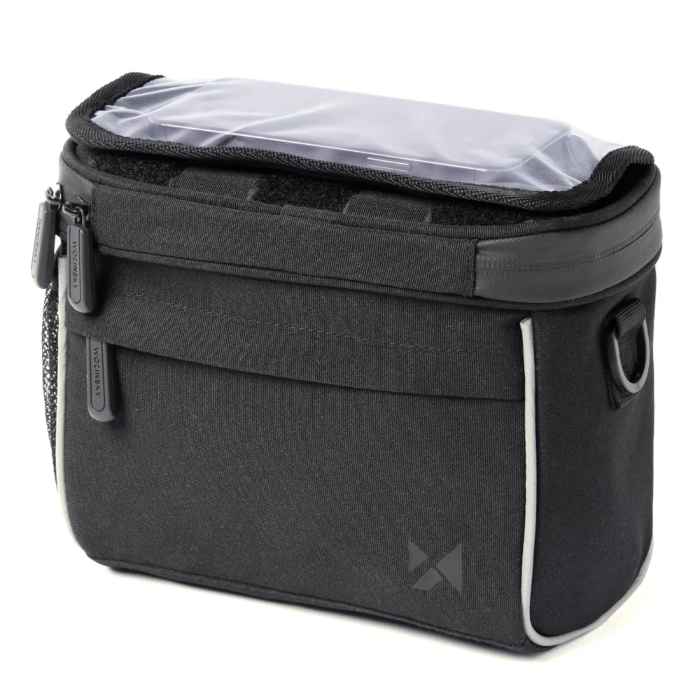 Wozinsky bicycle handlebar bag bike shoulder bag black (WBHBB-01)eng