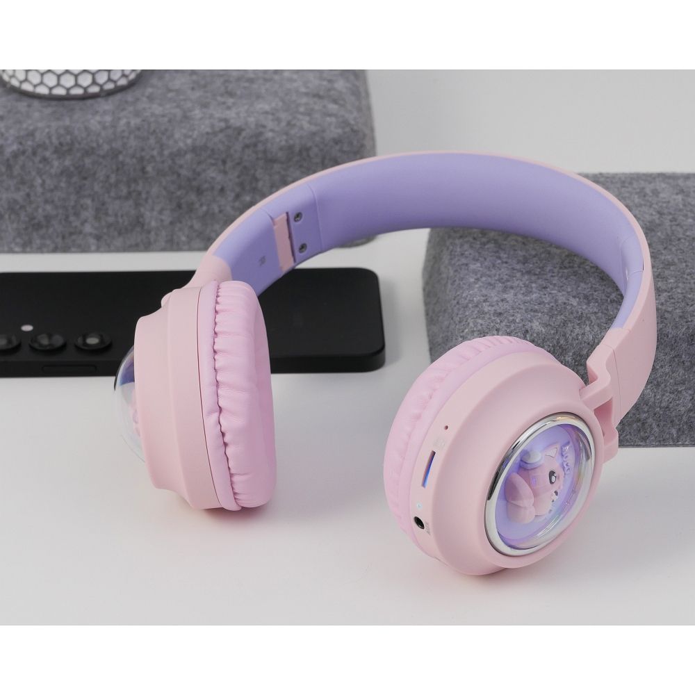 HOCO wireless headphones bluetooth W50 pink