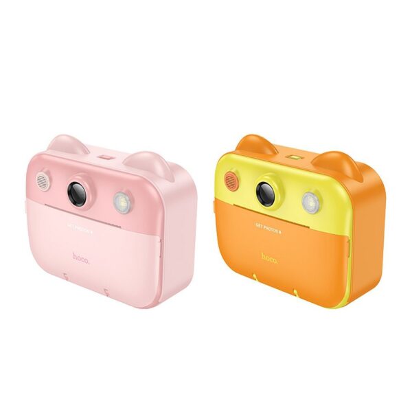 Digital kids camera with printer and selfie function Hoco 2,4" DV204 pink