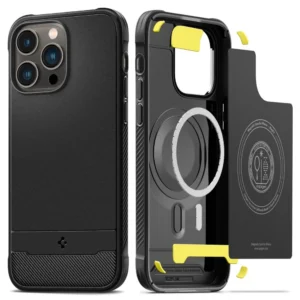 Spigen Rugged Armor Mag Case with MagSafe for iPhone 14 Pro Max - Matte Blackeng