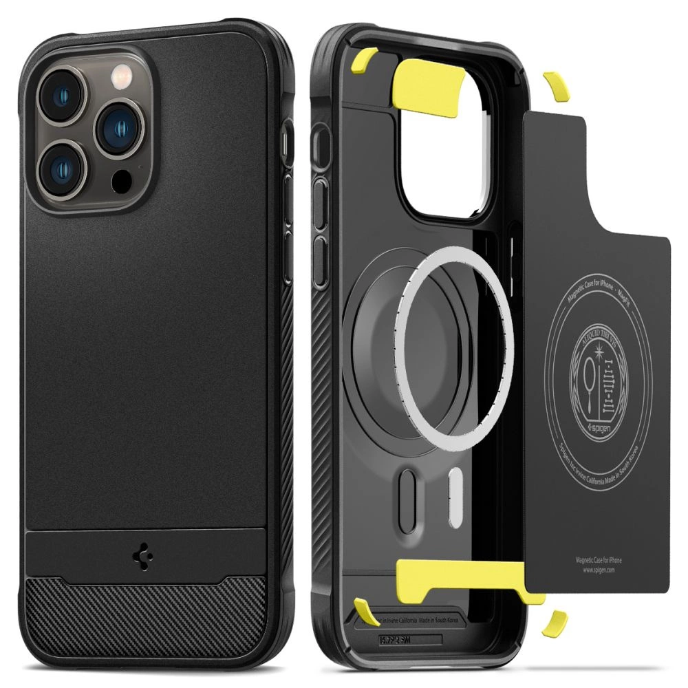 Spigen Rugged Armor Mag Case with MagSafe for iPhone 14 Pro Max - Matte Blackeng