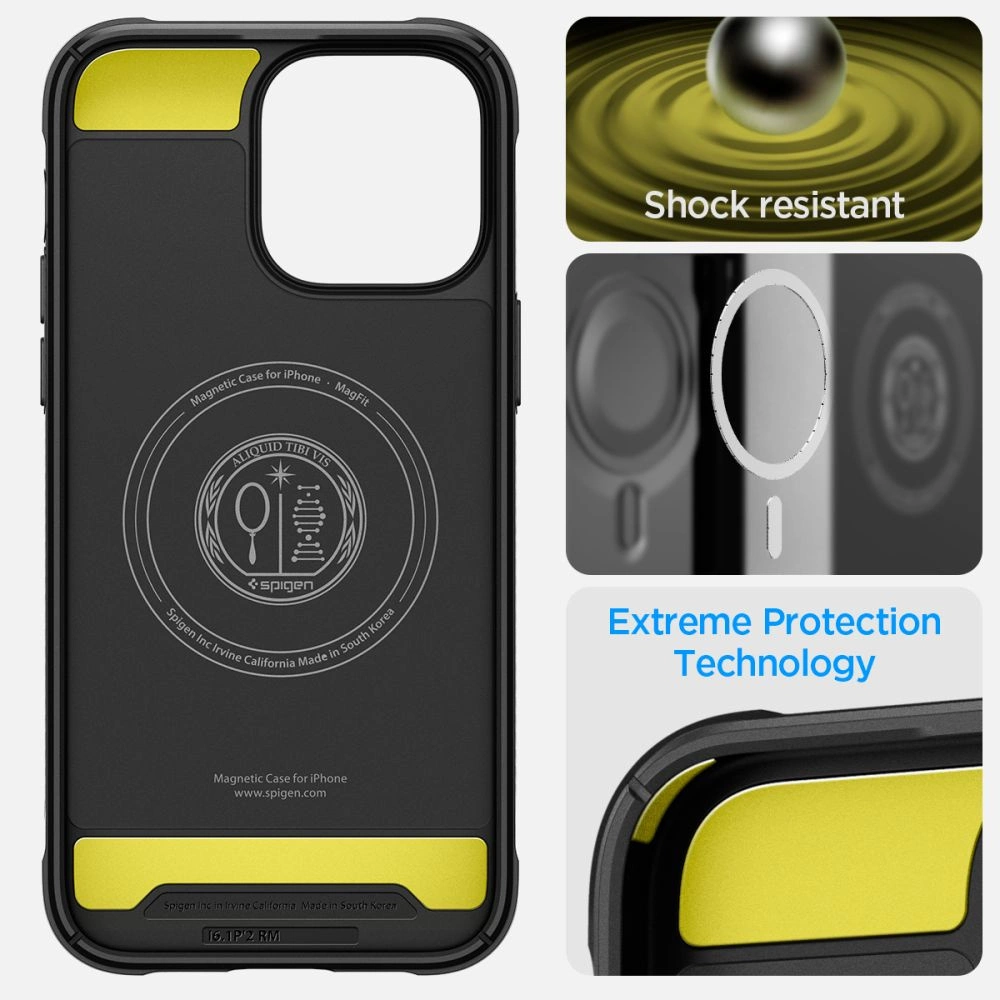 Spigen Rugged Armor Mag Case with MagSafe for iPhone 14 Pro Max - Matte Blackeng