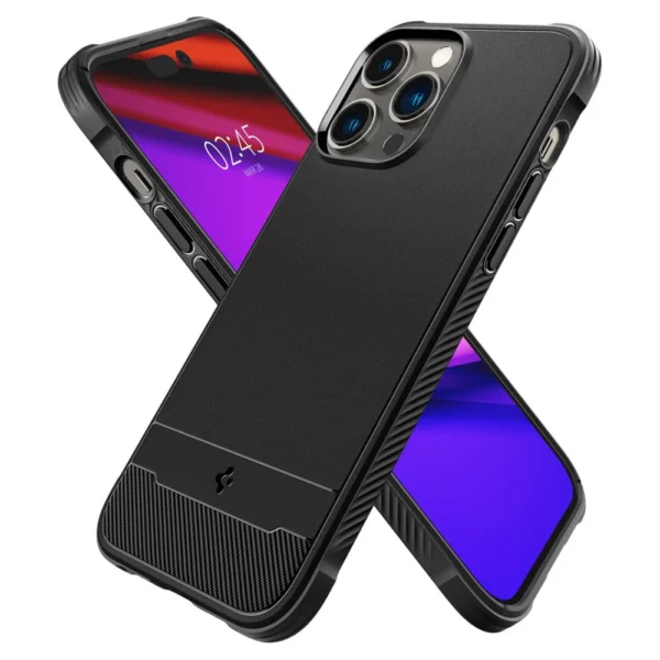 Spigen Rugged Armor Mag Case with MagSafe for iPhone 14 Pro Max - Matte Blackeng
