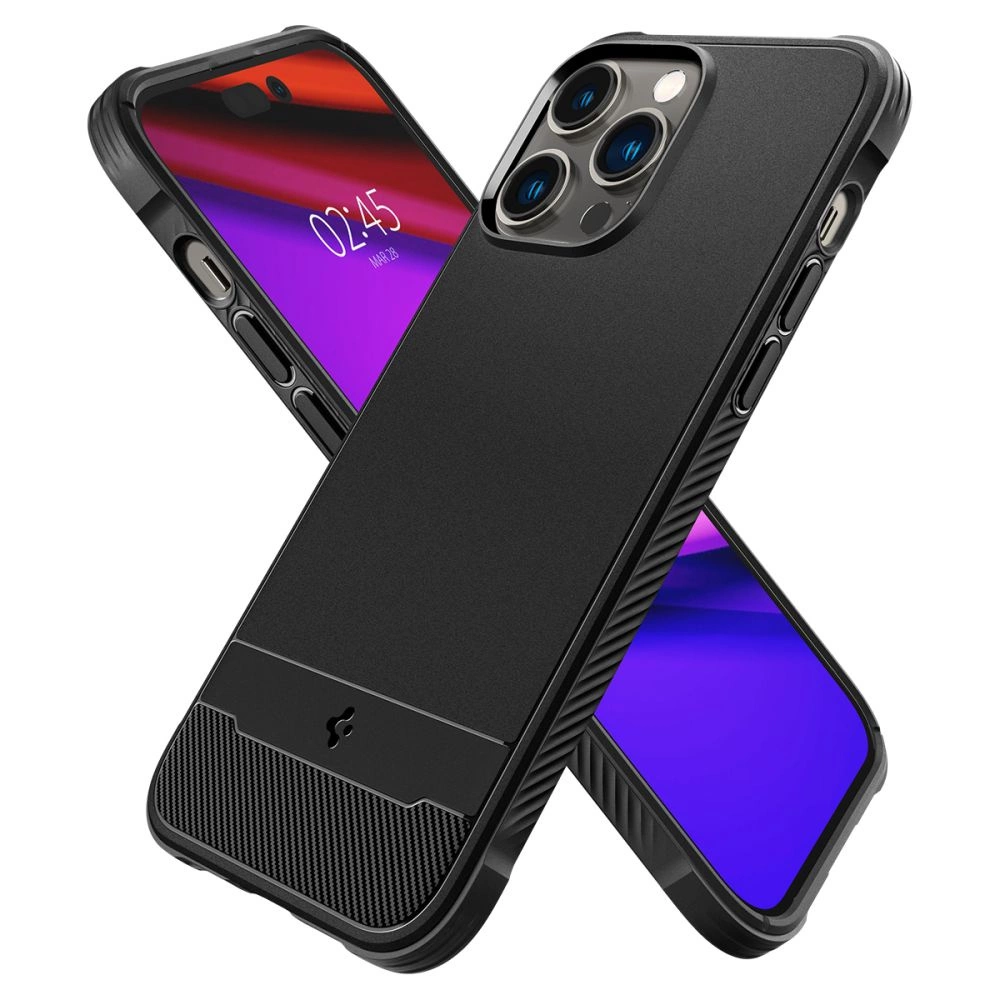 Spigen Rugged Armor Mag Case with MagSafe for iPhone 14 Pro Max - Matte Blackeng