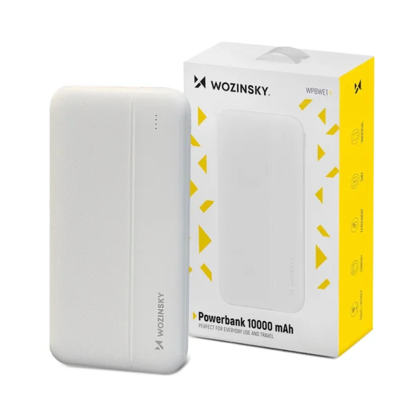 Wozinsky powerbank Li-Po 10000mAh 2 x USB white (WPBWE1)eng
