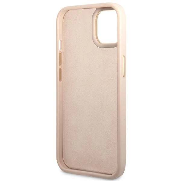 Guess 4G Vintage Gold Logo case for iPhone 14 - pinkeng