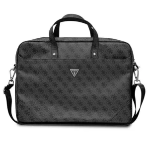 Guess Saffiano 4G Triangle Logo bag for a 16'' laptop - blackeng