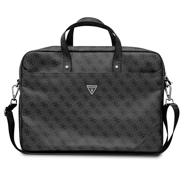 Guess Saffiano 4G Triangle Logo bag for a 16'' laptop - blackeng