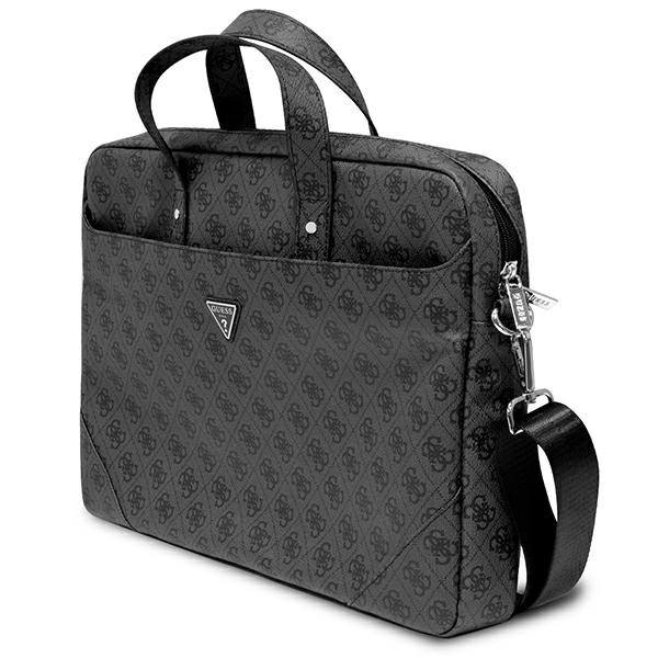 Guess Saffiano 4G Triangle Logo bag for a 16'' laptop - blackeng