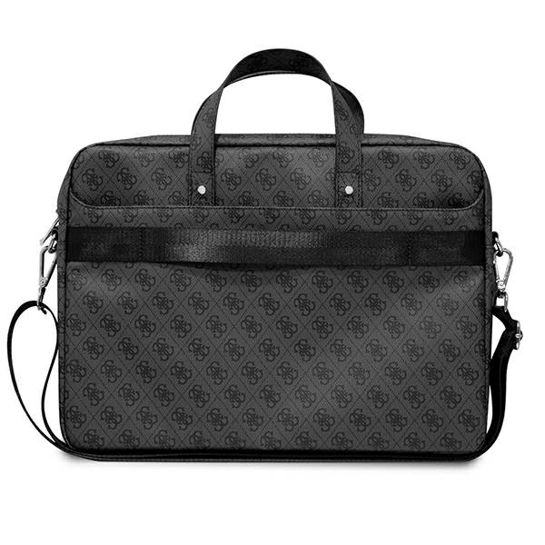 Guess Saffiano 4G Triangle Logo bag for a 16'' laptop - blackeng