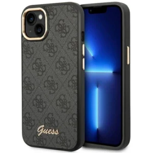 Guess GUHCP14SHG4SHK iPhone 14 6.1 "black / black hard case 4G Vintage Gold Logoeng