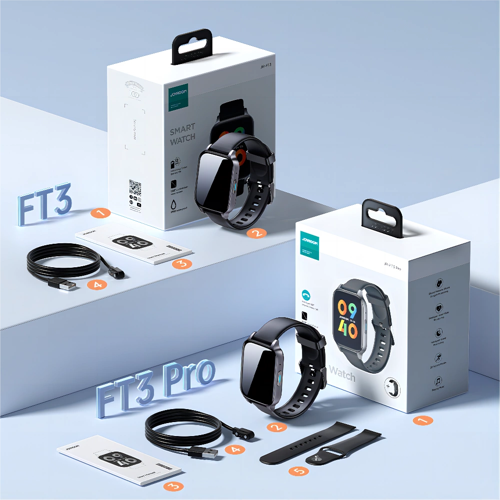 Joyroom Fit-Life JR-FT3 Pro smartwatch with call answering function / Bluetooth 5.1 / IP68 protection - grayeng