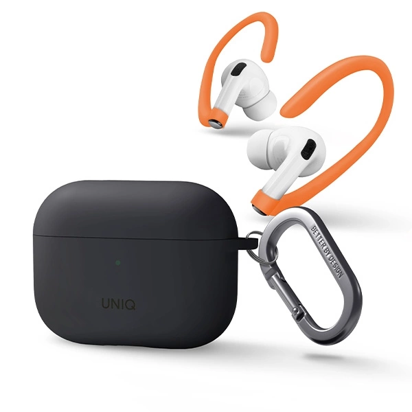 Uniq Nexo case for AirPods Pro 2 + ear hooks - grayeng