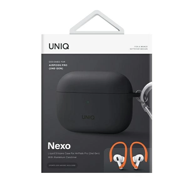Uniq Nexo case for AirPods Pro 2 + ear hooks - grayeng