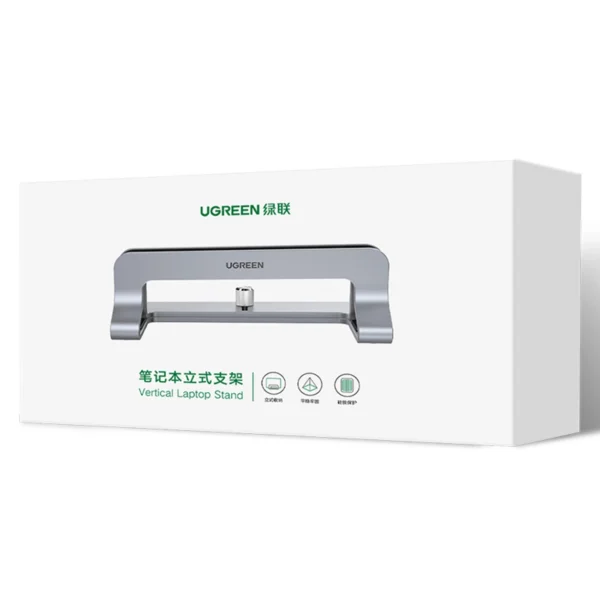 Ugreen LP258 Vertical Stand for 2 Devices Aluminum for Laptop Tablet - Silvereng