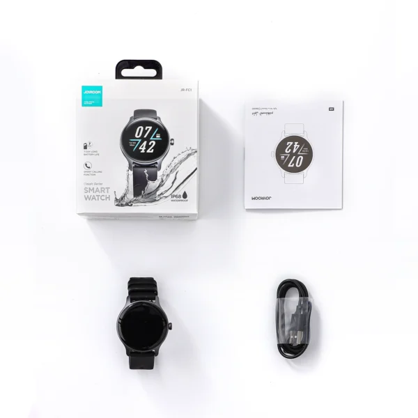 Joyroom Classis Series JR-FC1 smartwatch with call answering function / IP68 protection - grayeng