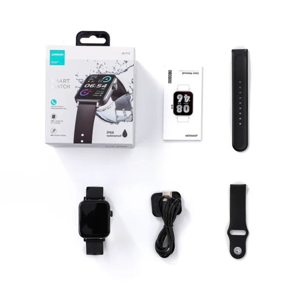 Joyroom Fit-Life JR-FT5 smartwatch with call answering function / IP68 protection - blackeng