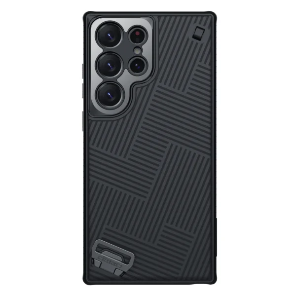 Nillkin Strap Case Case for Samsung Galaxy S23 Ultra Armored Cover with Wrist Strap Blackeng