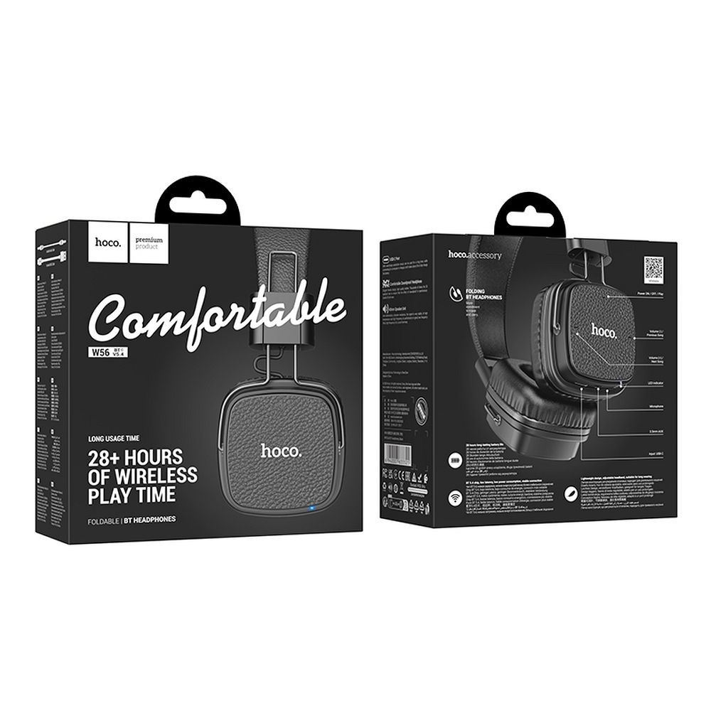 13a59aaa4251c7c4ba5b3833e75fee56 HOCO wireless headphones bluetooth W56 black