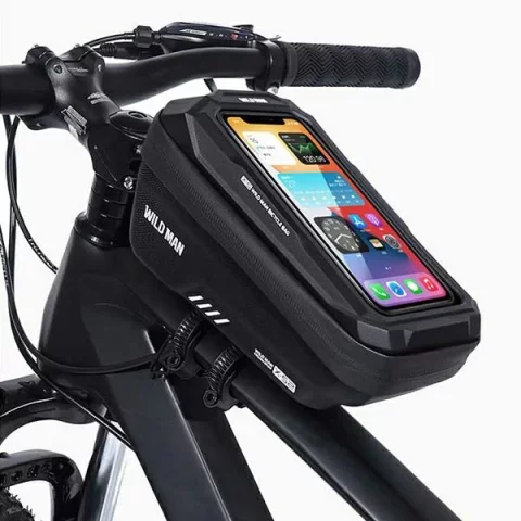 WILDMAN traveling bag for bike frame with zipper 1L (4 "- 7") XS2 black