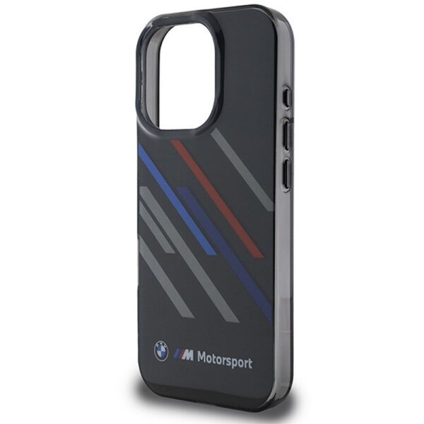 BMW case for IPHONE 16 Pro BMHCP16L23HTRAK (Motorsport IML Random Stripes) black