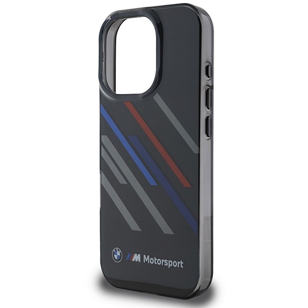 BMW case for IPHONE 16 Pro BMHCP16L23HTRAK (Motorsport IML Random Stripes) black