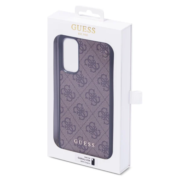 Guess GUHCSA34GF4GBR A34 5G A346 brown/brown hardcase 4G Charms Collectioneng