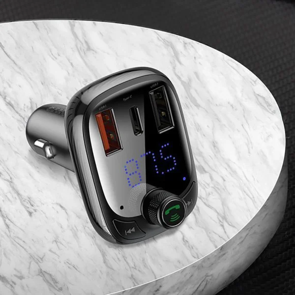 Bluetooth transmitter / car charger Baseus S-13 (Overseas Edition) - blackeng