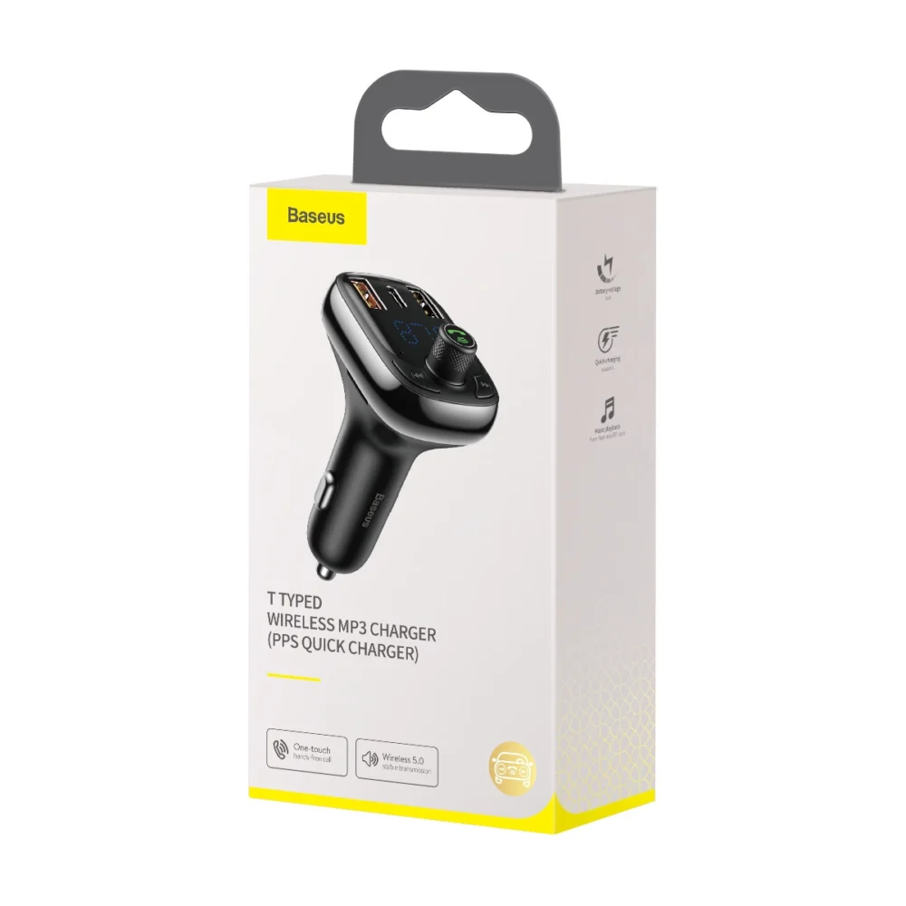 Bluetooth transmitter / car charger Baseus S-13 (Overseas Edition) - blackeng