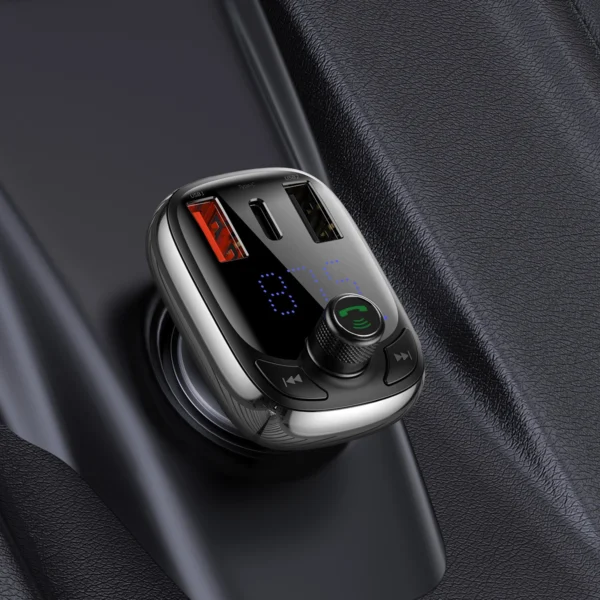 Bluetooth transmitter / car charger Baseus S-13 (Overseas Edition) - blackeng