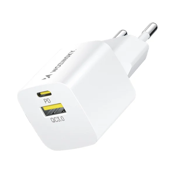 Wozinsky WWCEAC GaN USB-A USB-C 33W wall charger - whiteeng