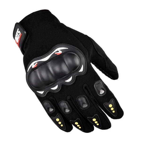 Motorcycle phone gloves with knuckle protector – blackeng